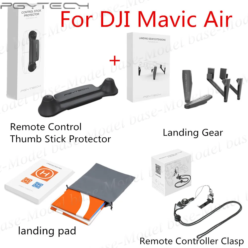 

PGYTECH Remote Control Thumb Stick Protector&Extended Landing Gear Leg&Remote Clasp&Fast-fold landing pad for DJI Mavic Air part