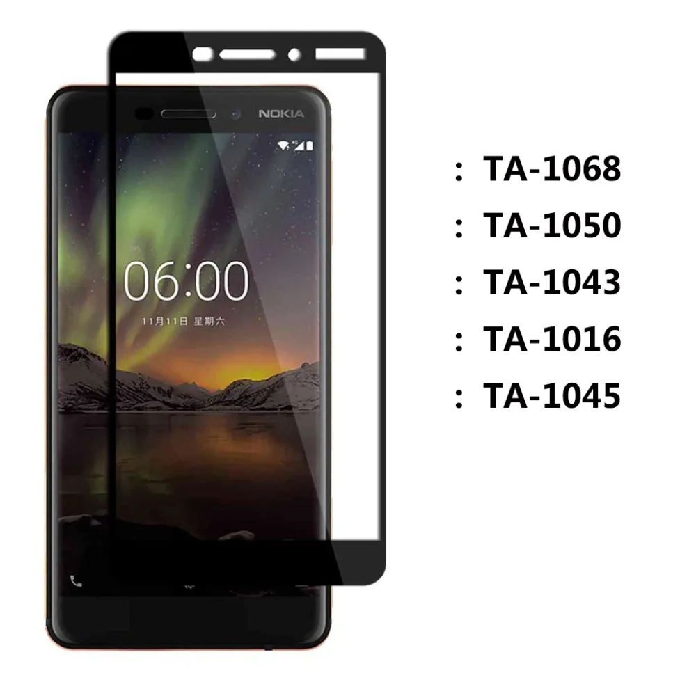 Защитное стекло на Для нокиа 6.1 / nokia 6.1 glass стекло закаленное стекло df fullscreen для nokia 6.1 противоударное защитное стекло для nokia 6.1 / nokia 6.1 9H 2.5D