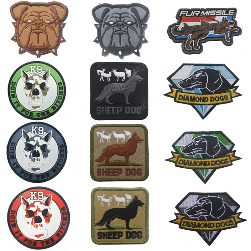 

Embroidery Patch SHEEP DOG Army Military Morale Patches K9 Dogs Tactical Combat Emblem Appliques Rubber Embroidered PVC Badges