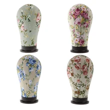 Манекен Модель парик подставки пробковая Голова Холст блок для создания париков Стайлинг Дисплей Держатель с креплением отверстие 4 цвета выбор