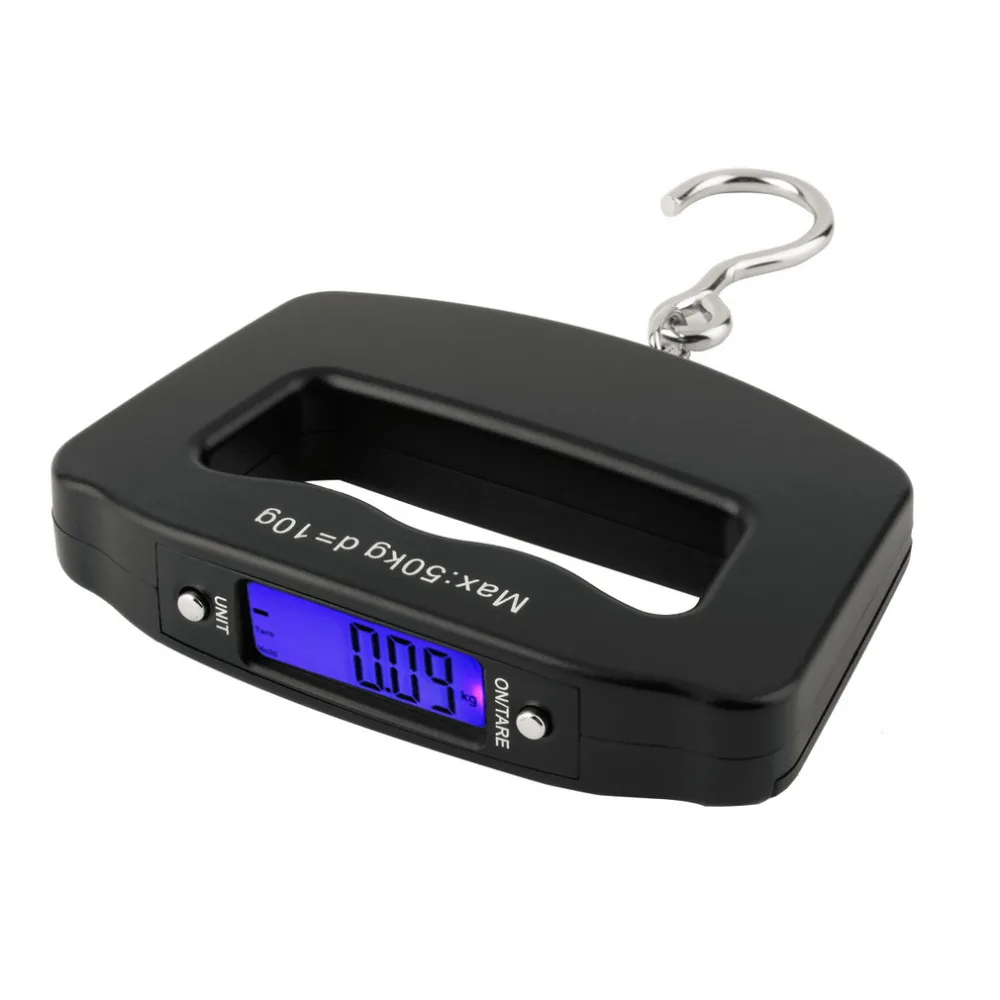 

Pocket 50kg/10g LCD Digital Fishing Hanging Electronic Scale Hook Weight Luggage