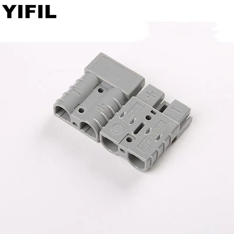 10pcs/lot SMH 2 Pin/Way 50AMP 600V Grey Dual Pole Battery Connector