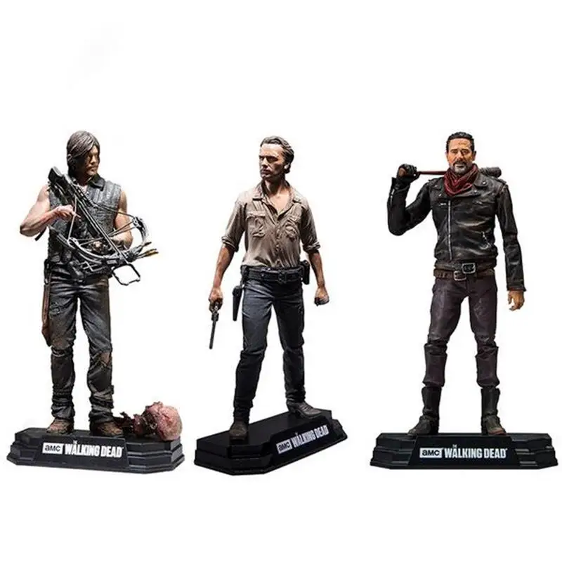 

NEW hot 15cm The Walking Dead Season 8 Rick Grimes Daryl Dixon Negan action figure toys collector Christmas gift doll with box