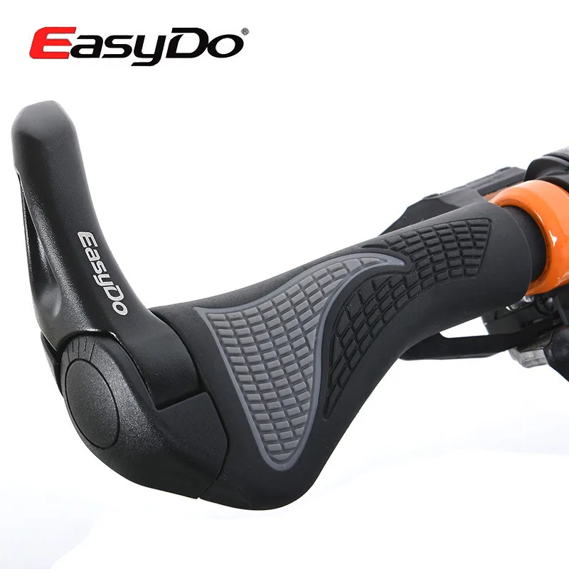 

EasyDo Cycling Bike Bicycle Ergonomic MTB Touring Handlebar Kraton Bicycle Cycling Grip Rubber Aluminium Alloy Barend Bar End