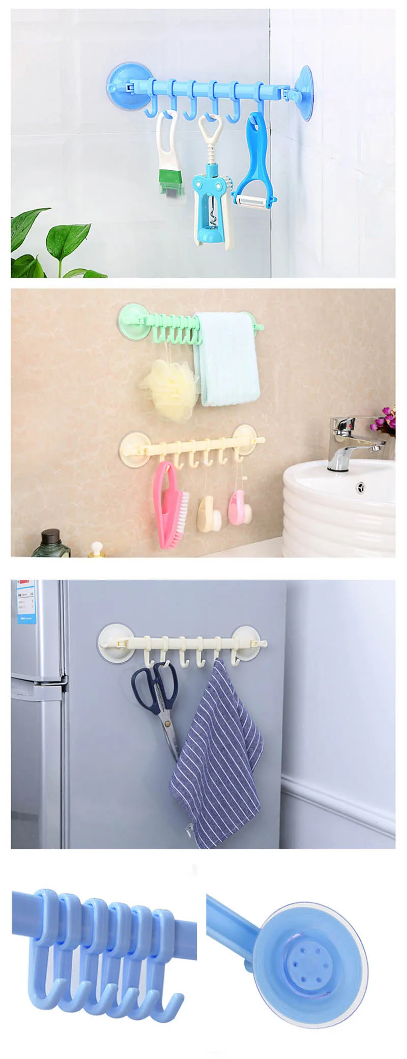 QuickDone-Adjustable-Suction-Cup-Hanger-Wall-Hanging-Stand-Hook-Kitchen-Bathroom-Hanger-Vacuum-Suction-Rack-KC1633 (4)