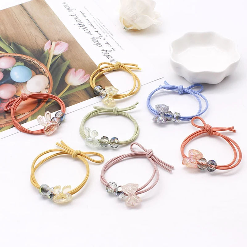 

2019 fashion 5pcs Women Hair Accessories Headbands Ponytail Holder Girls for hair Scrunchies Elastic Hair Bands Rubber Rope