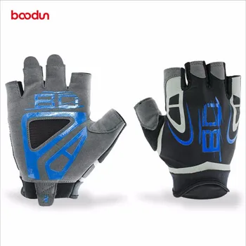 

Boodun 1 Pair Men 's Anti Skid Half Finger Glove Breathable Fingerless Gloves Comfortable CrossFit Workout Anti Slip glove