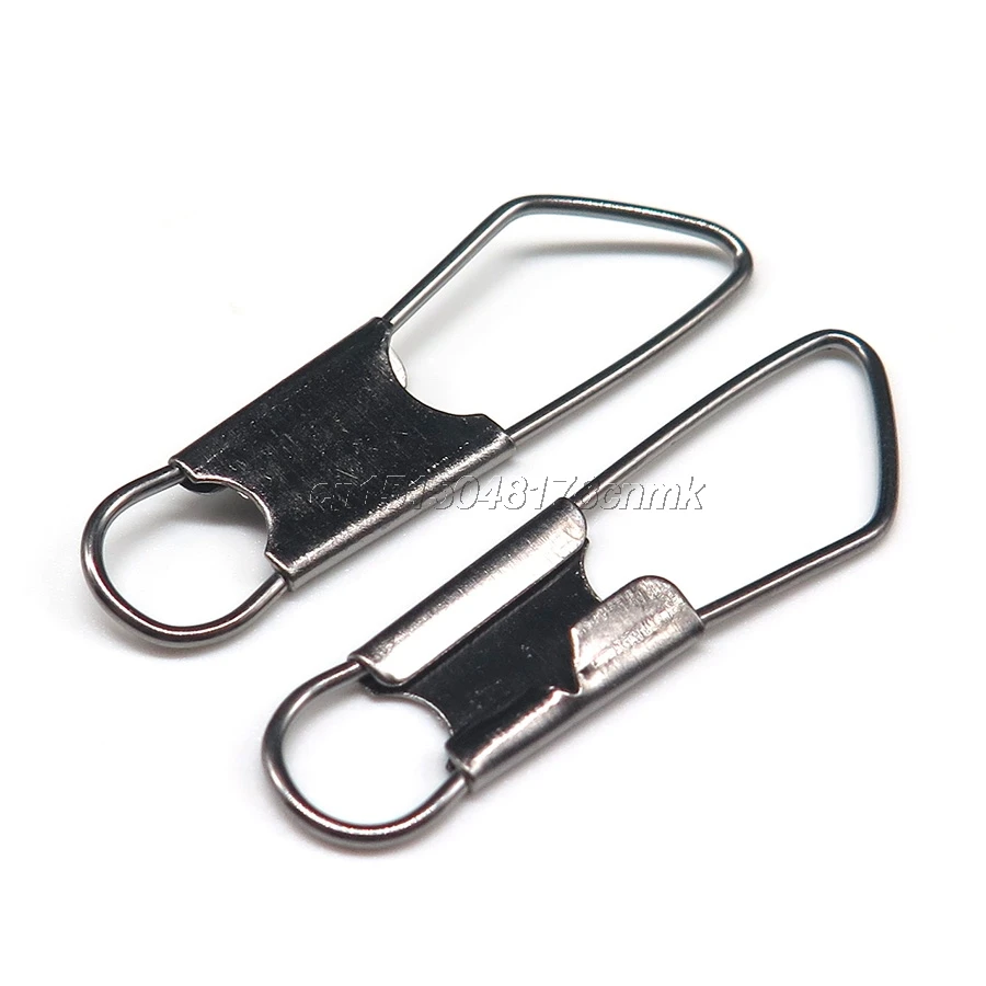 

Minfishing 100Pcs fishing snaps Stainless Steel fishing Hook Swivels Interlock Snap Fishing Hook Fishing Accessories