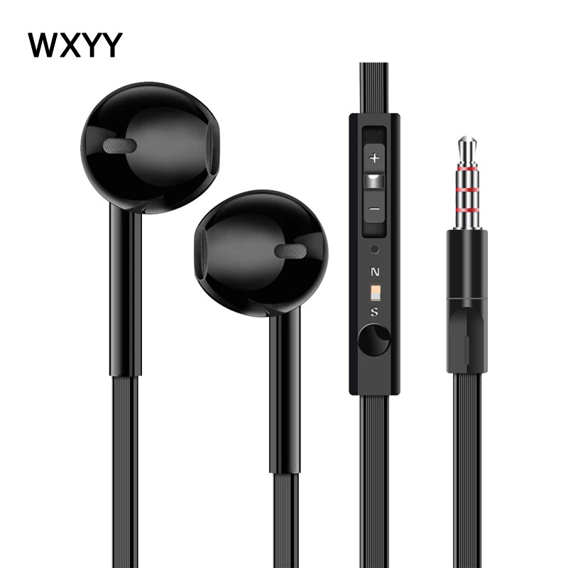 Наушники EARDECO с плоским проводом наушники вкладыши басами Hi Fi проводные 3 5 мм для