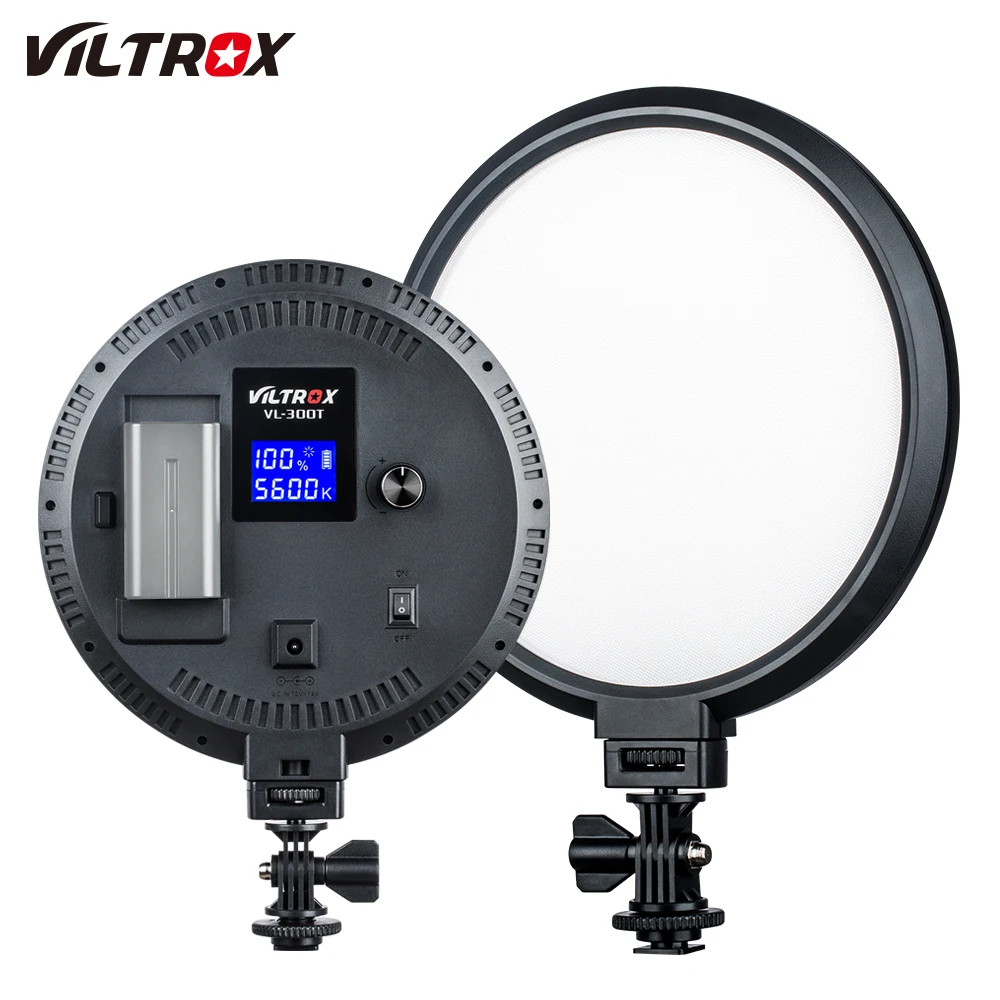 Viltrox VL-300T тонкий 7 ''круглый кольцевой видео светодиодный светильник лампа 18 Вт двухцветный Диммируемый CRI 95+ мягкий светильник для фотосъемки камеры