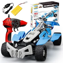 DIY строительный блок Высокоскоростной RC автомобиль внедорожник деформация автомобиля Обучающие Игрушки для раннего развития для детей