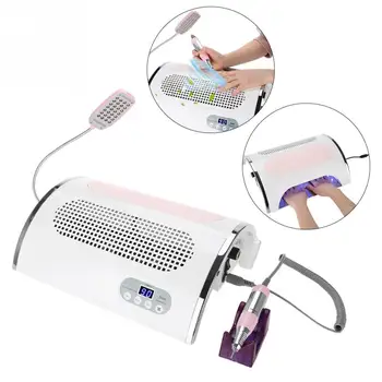 

25000rpm Multi-functional Electric Nail Drill Machine Nail Dust Collector Nail Art Suction Dust Collector Vacuum Cleaner Fan