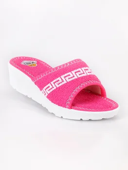 

LINA Slippers comfortable wedge-Fuxia