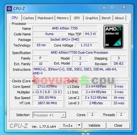 best processor AMD Athlon X2 7750 775Z 2.7 GHz Dual-Core CPU Processor AD7750WCJ2BGH  AD775ZWCJ2BGH Socket AM2+ amd cpu