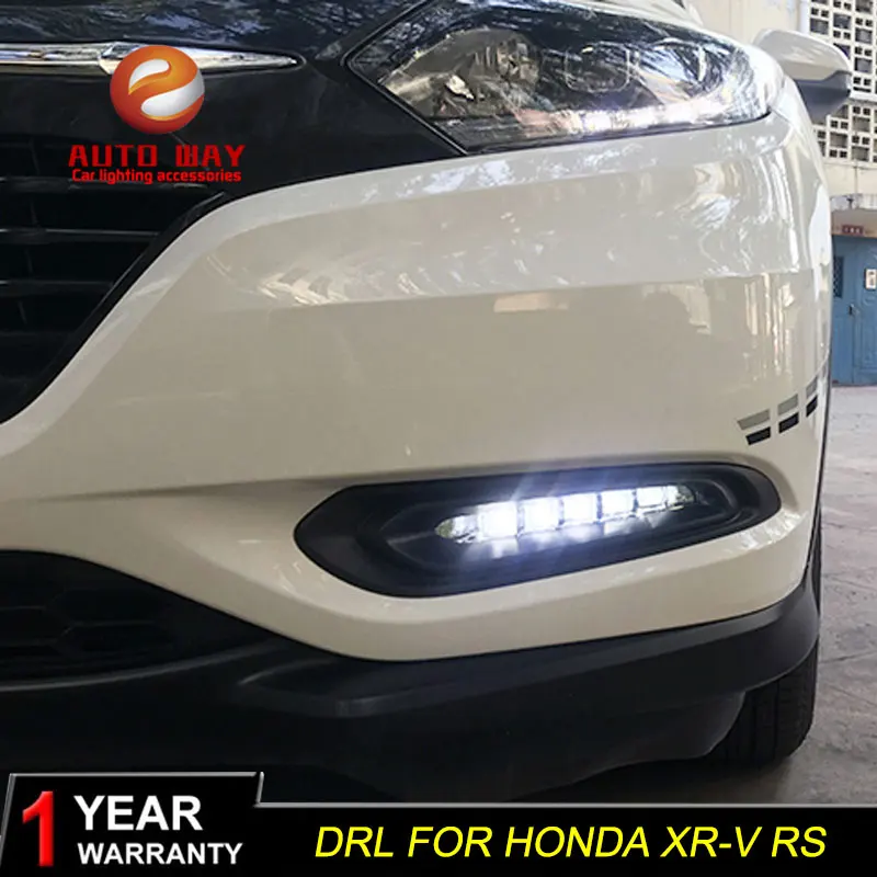 

Car styling Daytime Running Light case For Honda HRV HR-V Daytime Running Light with yellow turn 2015-2018 HRV LED 12V DRL