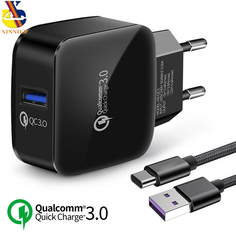 18 واط شاحن USB للهاتف سريعة تهمة 3.0 سريع الهاتف المحمول شاحن USB محول ل HTC M8 M8 سوني XZ/XZ قسط LG G5 G6 V20 V30
