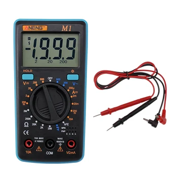 

Digital Multimeter LCD Display Multi Function Voltmeter With Backlight Flashlight High Accuracy 9999 Counts Auto Rango Tester