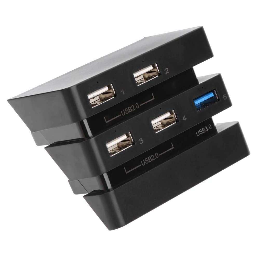 HUB USB 4 ports pour PS4 Slim Console (3 x USB 2.0, 1 x USB 3.0