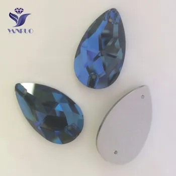 

YANRUO Montana 3230 Drop Crystal AB Rhinestones Sew Teardrop Crystals Glass Stones Sew on Rhinestone