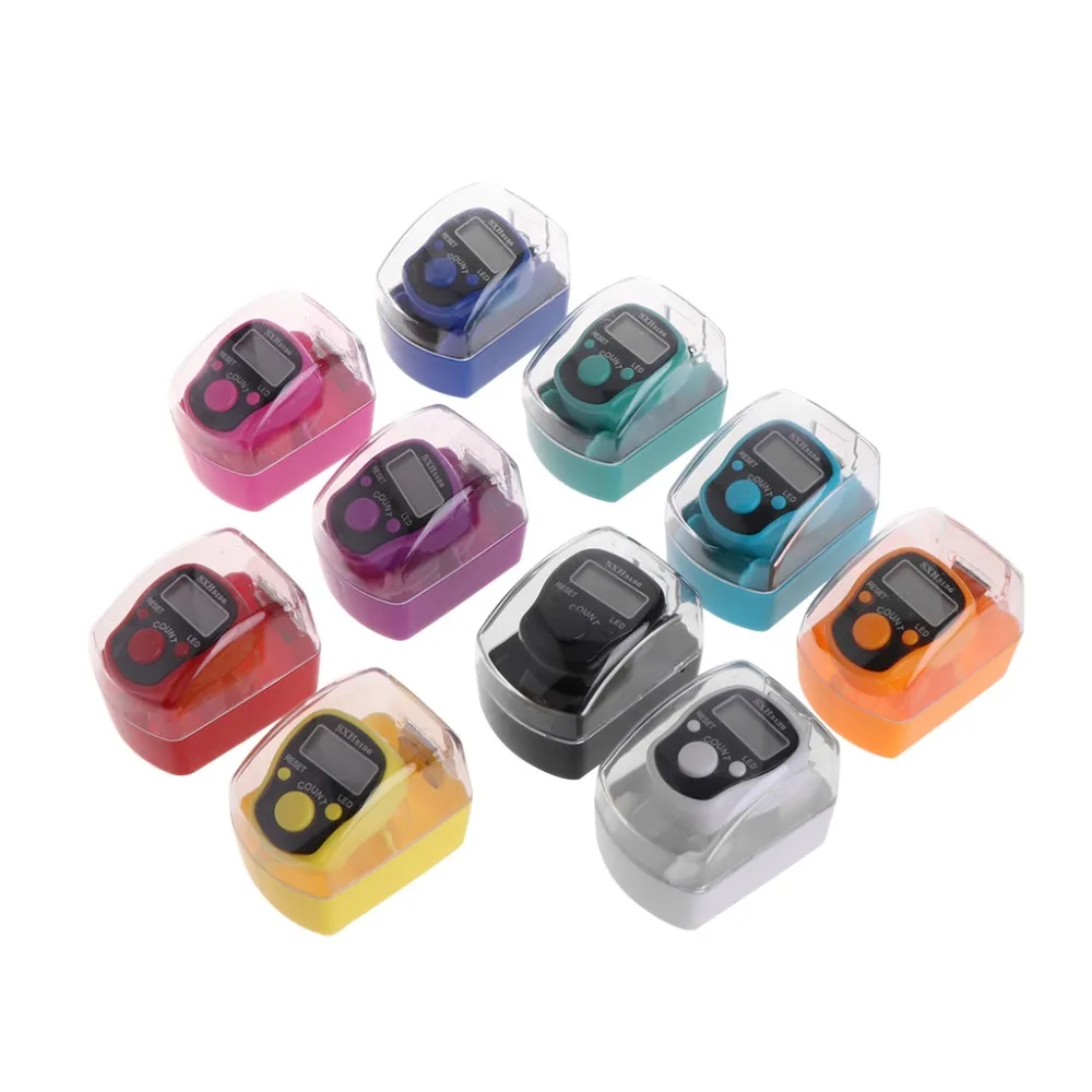 ANENG Mini 5 значный ЖК цифровой дисплей пальцевое кольцо счетчик для гольфа спорта