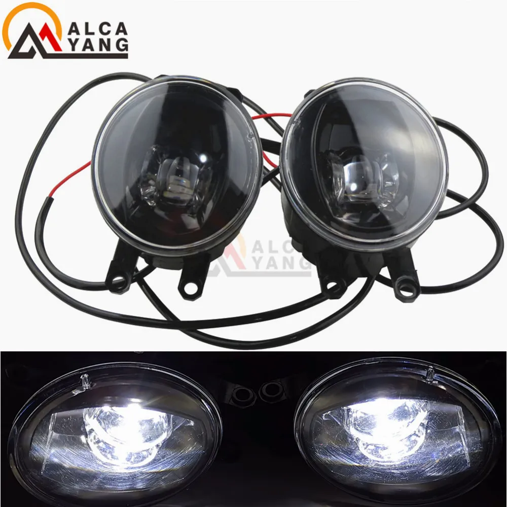 

2Pcs Devil Eye For Toyota Sienna Hiace Venza Matrix Avalon 2006-2014 High Brightness Fog Lamp Assembly Led Fog Lights