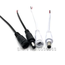 10 шт./партия, черный, белый разъем постоянного тока, медный сердечник, штекер для головки, адаптер для контроля мощности, светодиодный световая линия