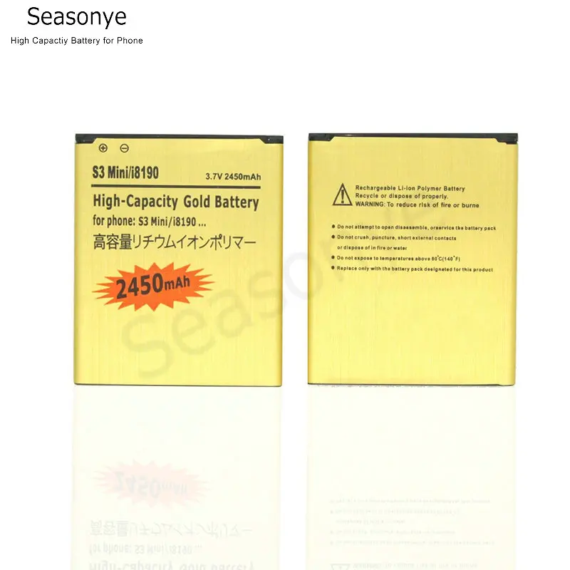Аккумулятор для Samsung Galaxy S3 SIII MINI I8190 I8160 I699 S7562 S7562i S9920 2450 мАч|battery for samsung|battery forbattery