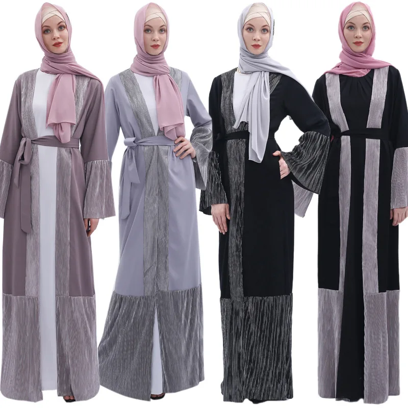 

Open Abaya Turkey Kimono Dubai Muslim Hijab Dress Kaftan Abayas For Women Caftan Islamic Prayer Clothes Jilbab Femme Musulman