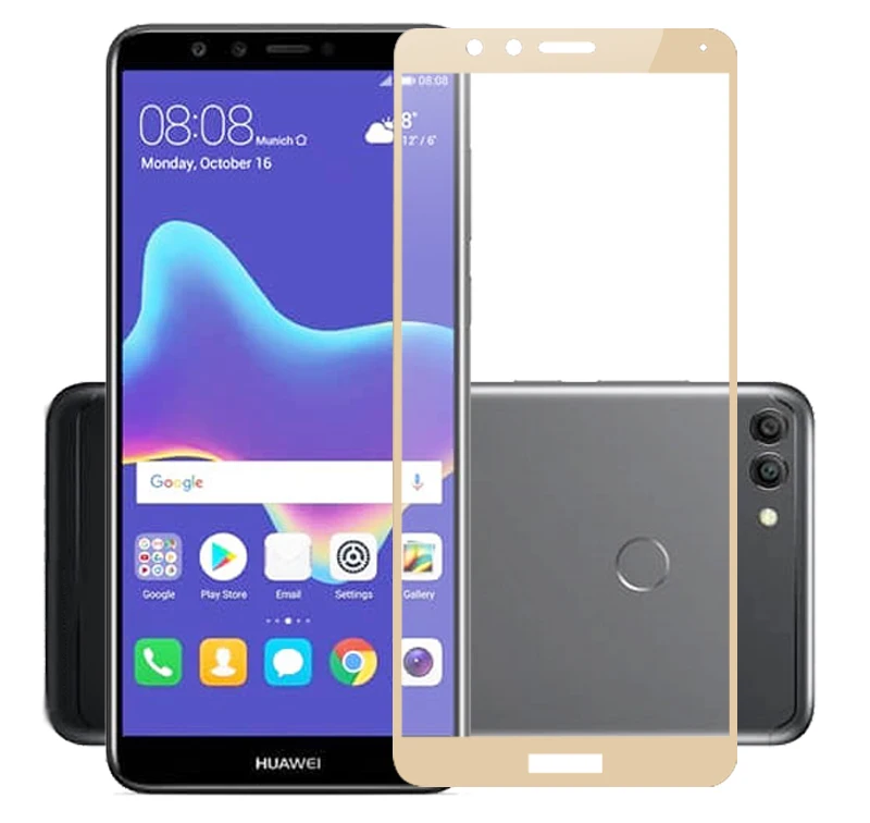 2-Pcs-Lot-For-Huawei-Y9-2018-Screen-Protector-HD-Clear-Full-Coverage-Tempered-Glass-Film