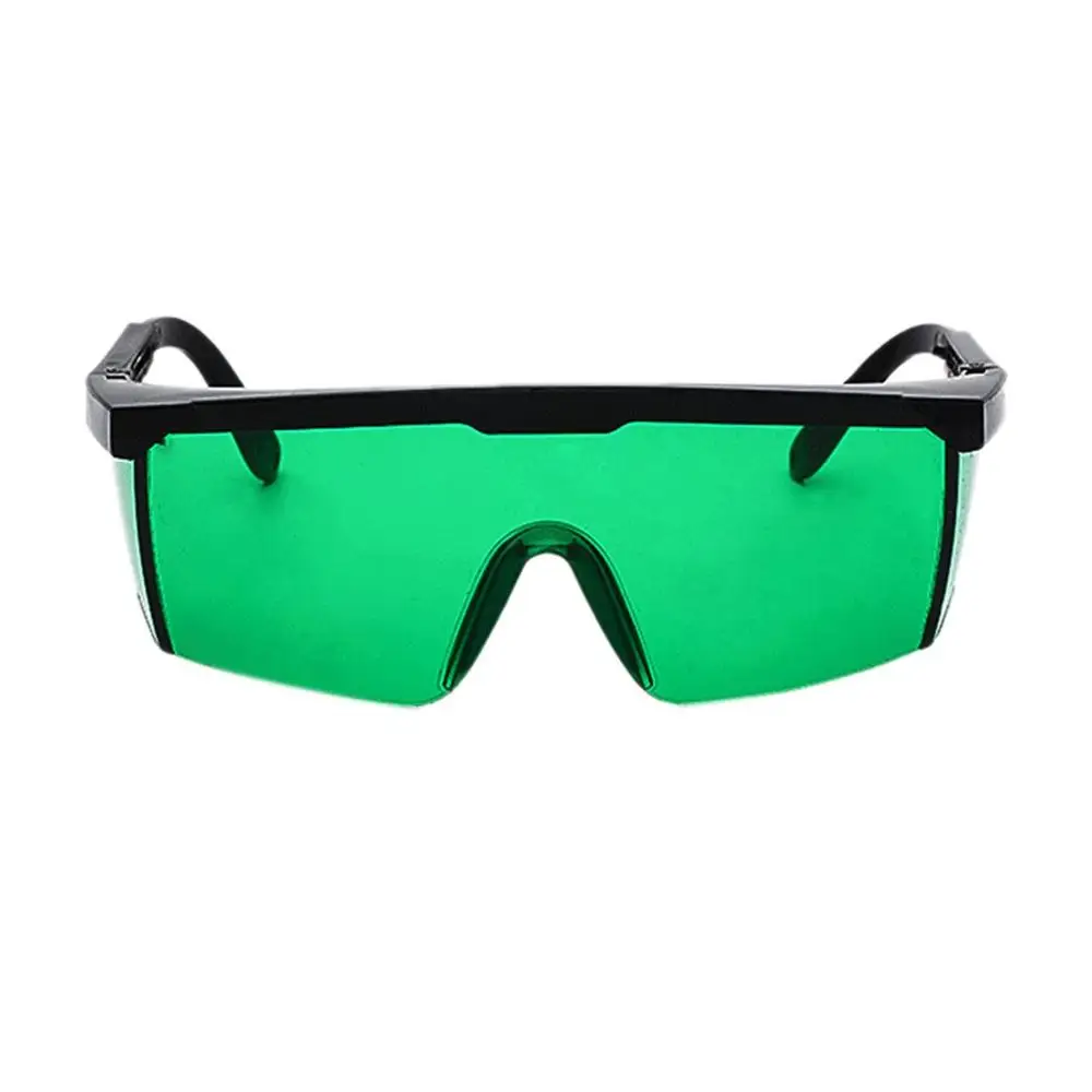 Laser Protect Safety Glasses PC Eyeglass Welding Laser Eyewear Eye Protective Goggles Unisex Black Frame Lightproof Glasses - Color: Green color