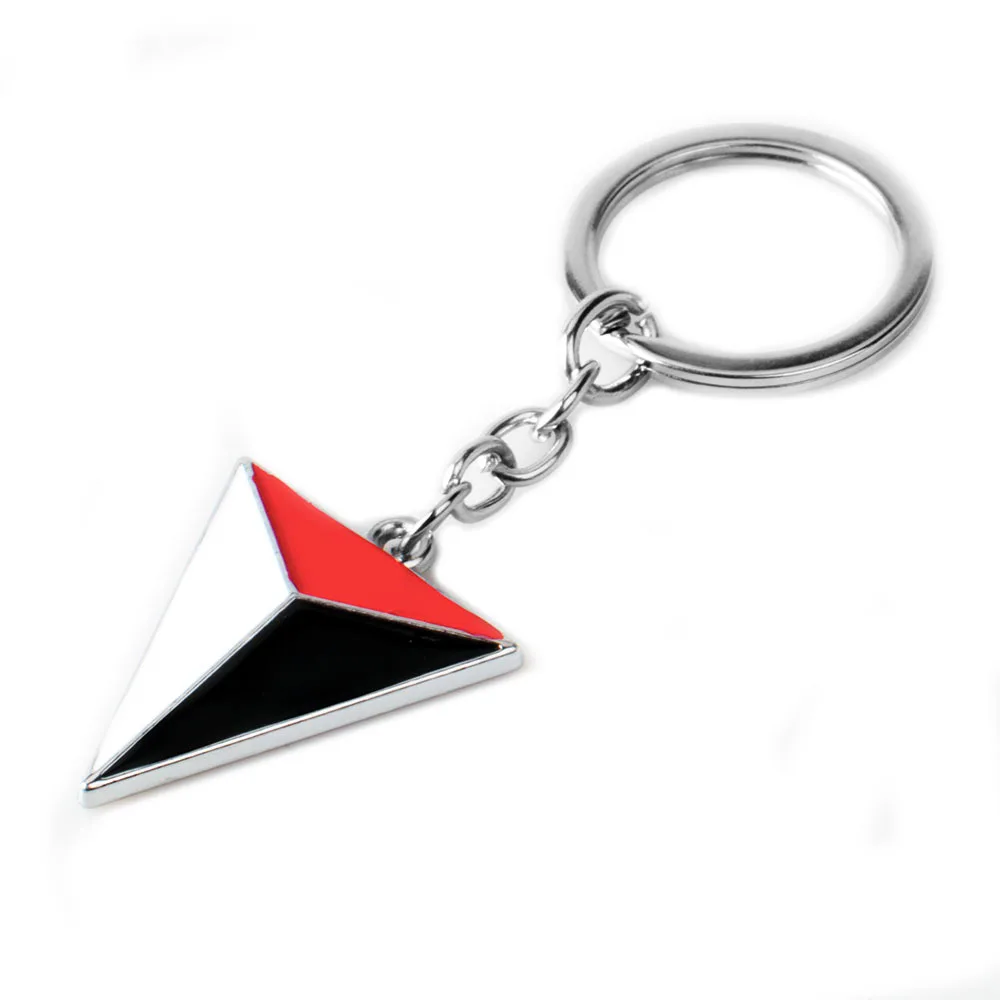 

Game Uncharted Key Chains for Men Women Jewelry Triangle Logo Keychain Male Bag Car Keyring Key Ring Holder Porte Clef