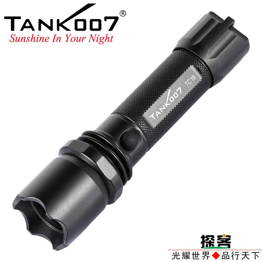 TANK007 TC19 Cree XR-E Q5 3-modes 280 lumen Linterna Emergencia LED Flashlight Rechargeable Torch Flashlight by 1*18650 Battery TANK007 TC19 Cree XR-E Q5 3-modes 280 lumen Linterna Emergencia LED Flashlight Rechargeable Torch Flashlight by 1*18650 Battery