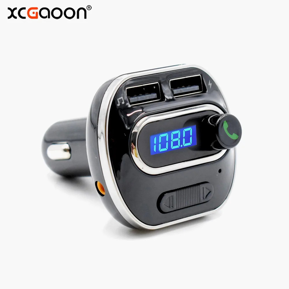 XCGaoon Bluetooth 4 1 автомобильный комплект громкой связи MP3 плеер FM передатчик 2 USB 5 в а