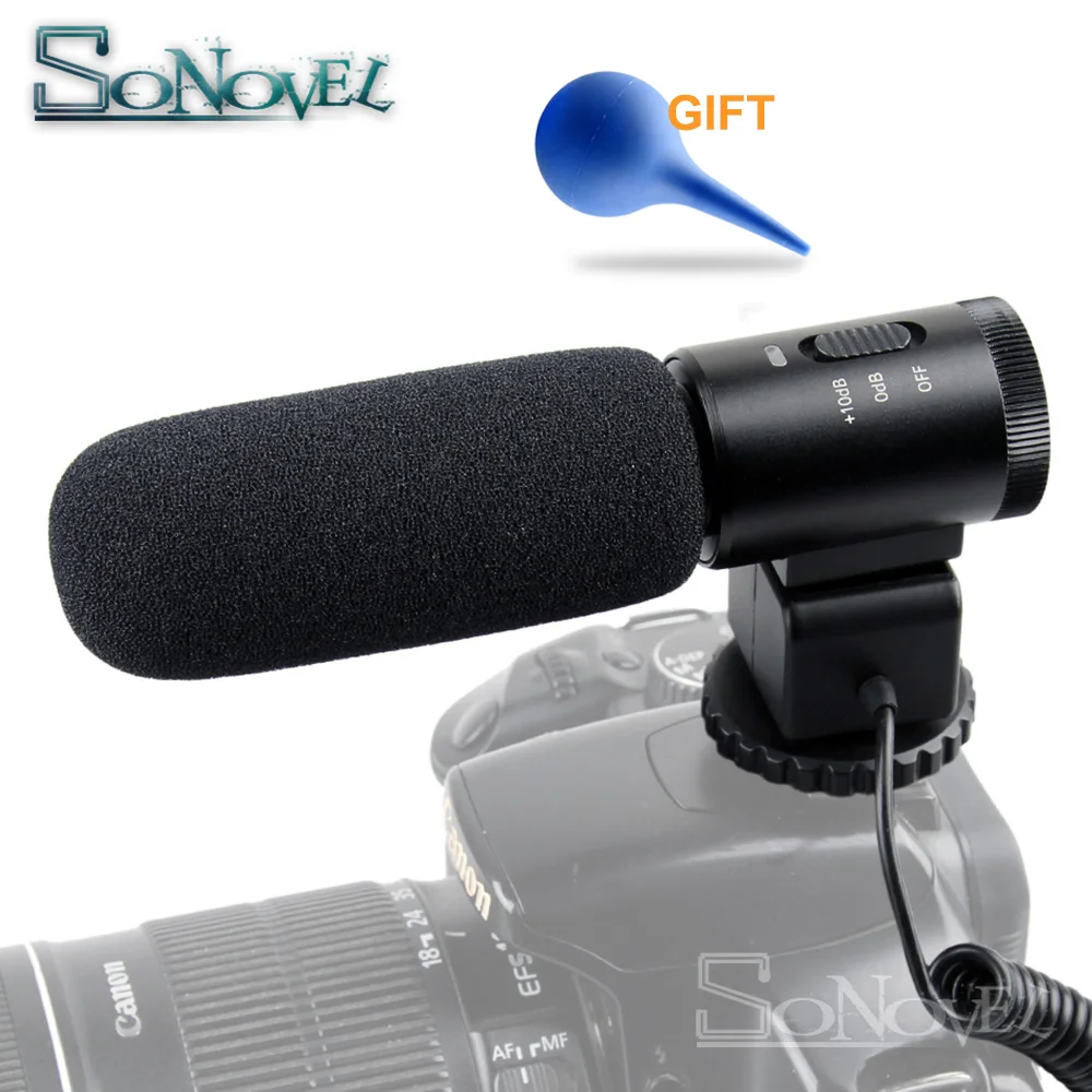 

Mic DSLR Camera Microphone Professional Photography Interview For Record Video Studio Camera Camcorder System