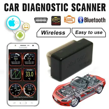 

Car Diagnostic Scanner OBD2 obdii Wireless ELM327 Car Code Reader Scan Bluetooth 4.0 Engine Diagnostic Tool for IOS Android