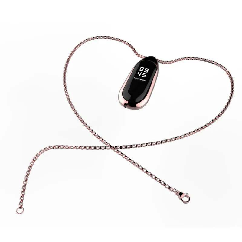 

Mi Band 3 necklace Stainless steel pendant wrist strap mi band3 smart watch bracelet Mi band 3 for Xiaomi mi band 3 Bracelet
