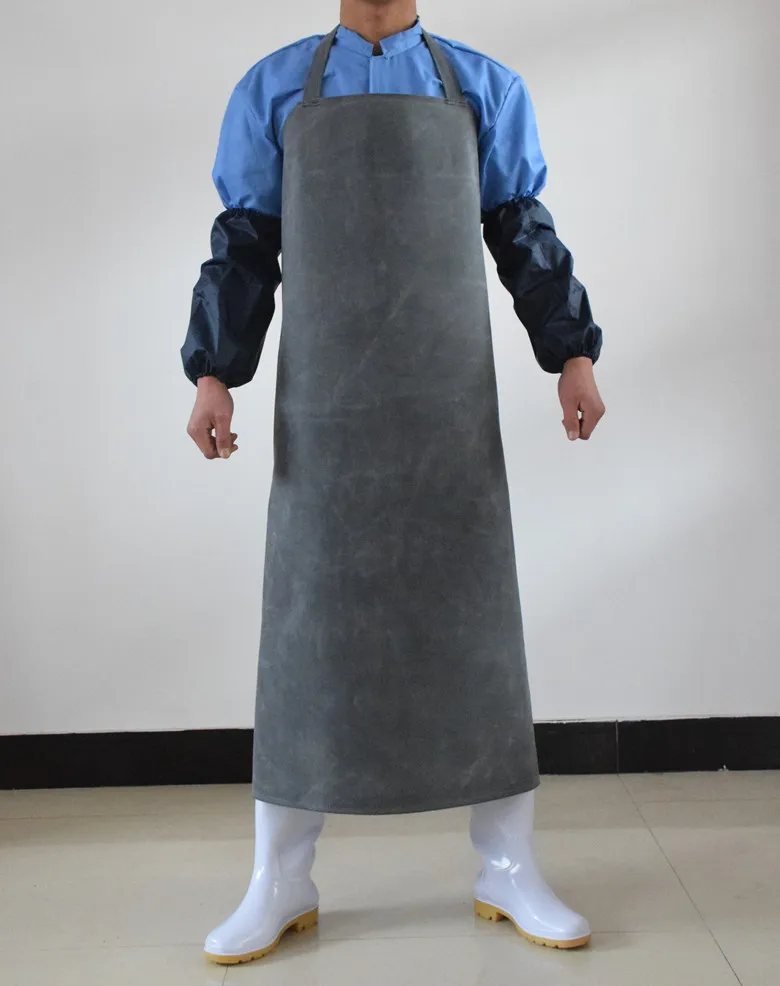 Practical Rubber Aprons Long Style Waterproof Halterneck Restaurant