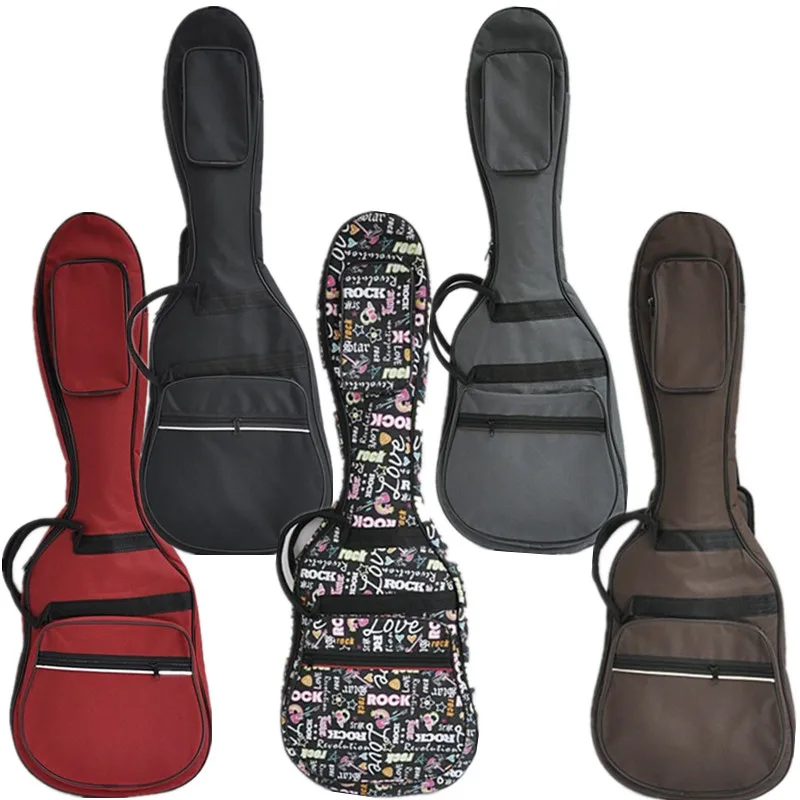 Wholesale good quality professional portable padded electric guitar bag waterproof case soft gig backpack shoulder straps