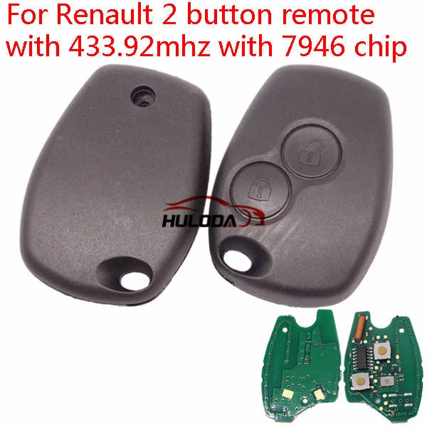 

After market for Renault Clio3, for Kangoo, for Trafic 2 button remote key with 433Mhz and ID46 PCF7946 (before 2008 yea