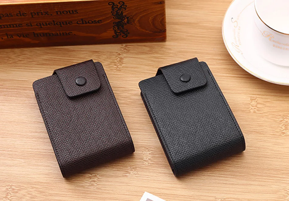 TANGYUE Men Credit Card Holder Leather Purse for Cards Case Wallet for Credit ID Bank Card Holder Women Cardholder and Coins
