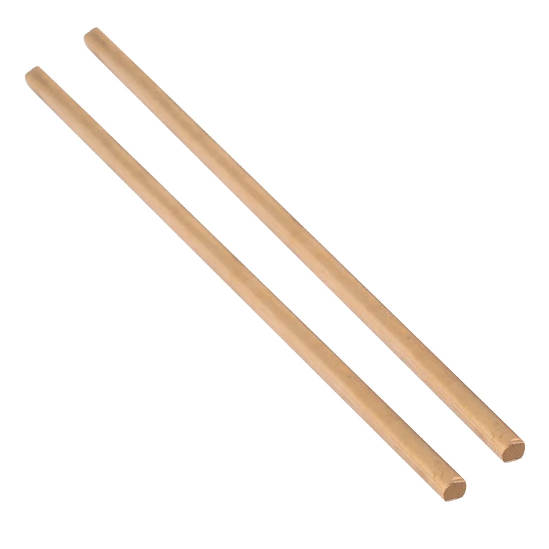 2pcs Brass Round Rod 5mmx150mm 1/4" Brass Pin Unpolished Round Rod Blank Scales Blade Handle For Repairs On Irrigation Pipes