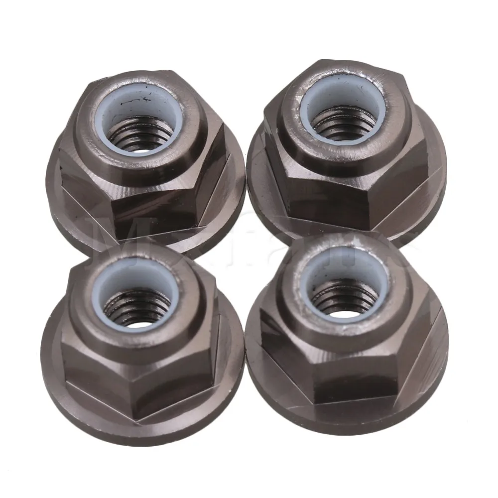 Mxfans Titanium Aluminum Alloy Nylon M4 Wheel Nuts 3647 ...