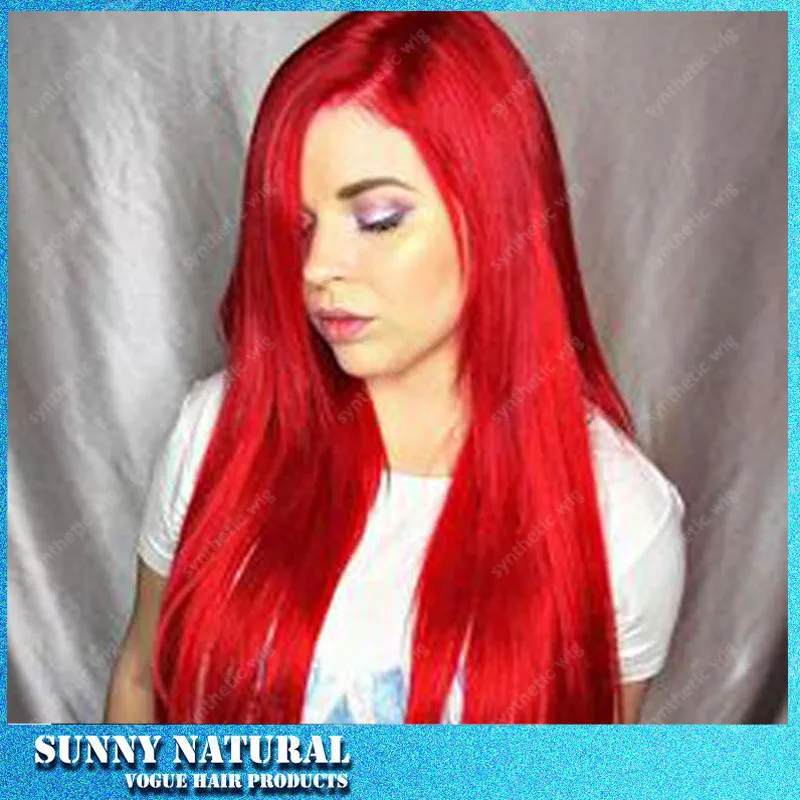 Rianna Pricheski Dlinnyj Krasnyj Parik Shelkovistye Pryamye Krasnyj Parik Dlinnye Sinteticheskie Kruzheva Pered Pariki S Volosami Mladenca Dlya Chernokozhih Zhenshin Straight Red Wig Synthetic Lace Front Wiglong Red Wig Aliekspress