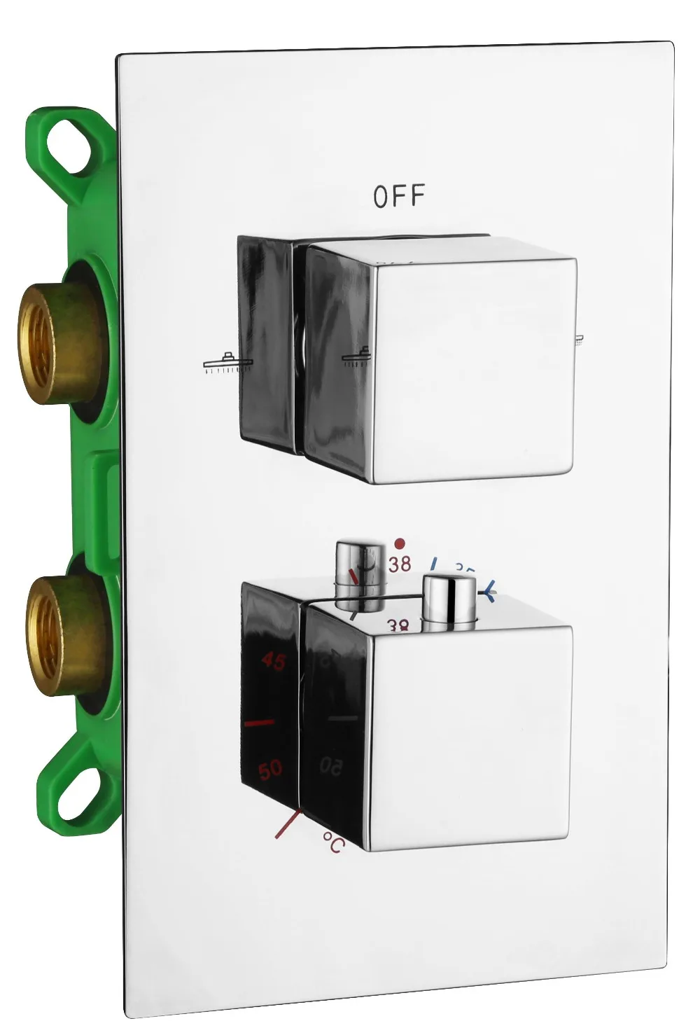 Wall Mount Thermostatic Shower Faucet Mixing Valve 2 Or 3 Ways Water