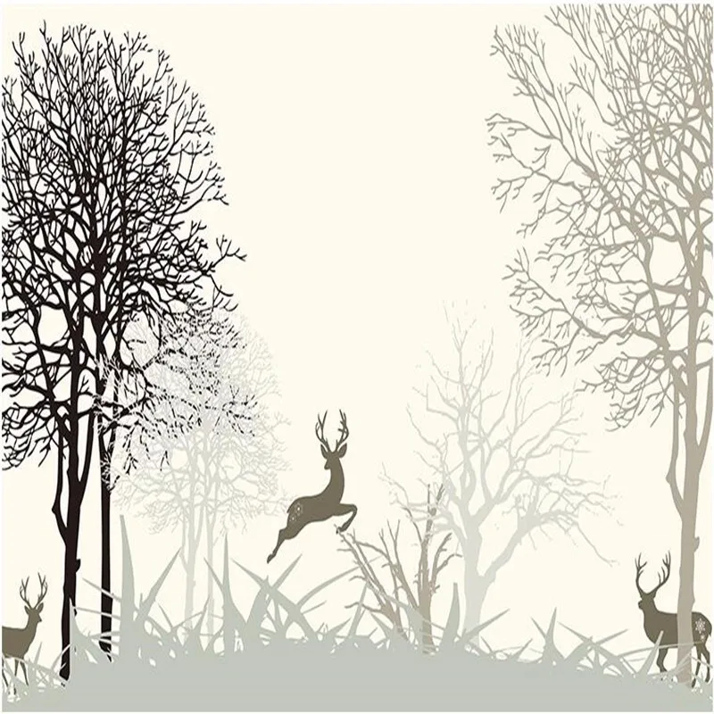photo-wallpaper-High-quality-wall-painting-minimalist-living-room-TV-backdrop-bedroom-beige-elk-large-mural
