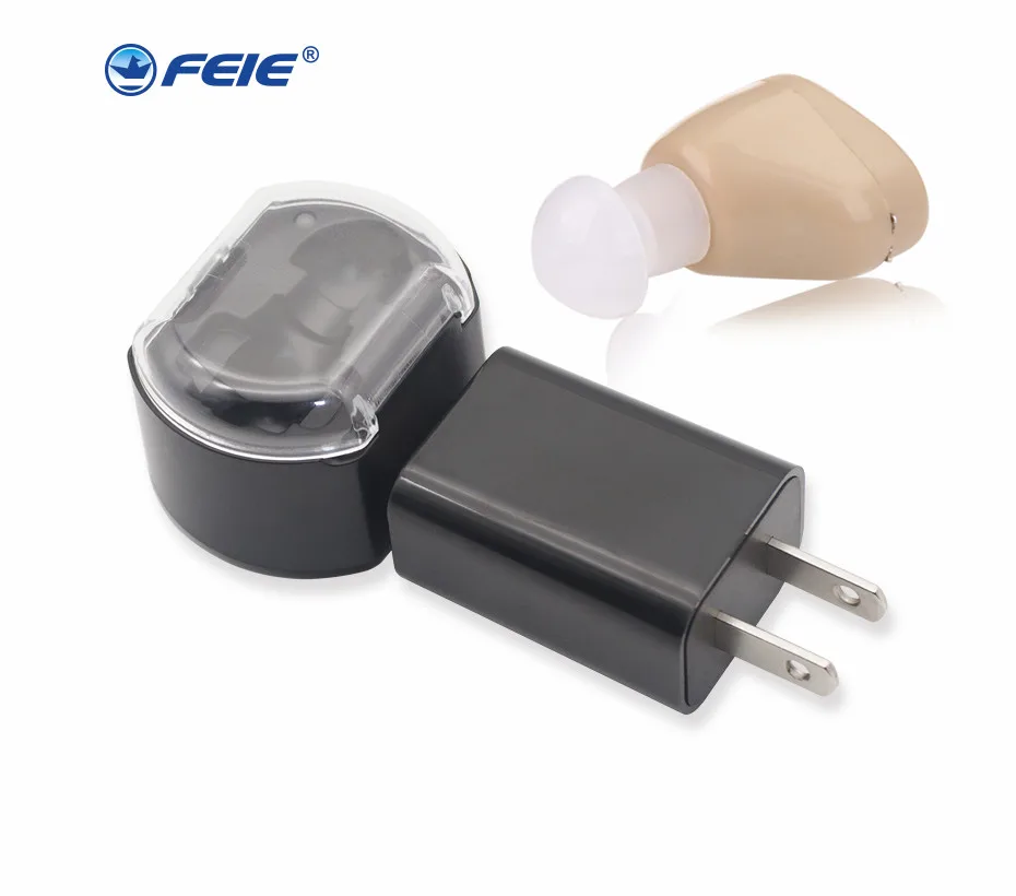 

S-219 Rechargeable ear hearing aid mini device sordos ear amplifier hearing aids in the ear for elderly apparecchio acustico