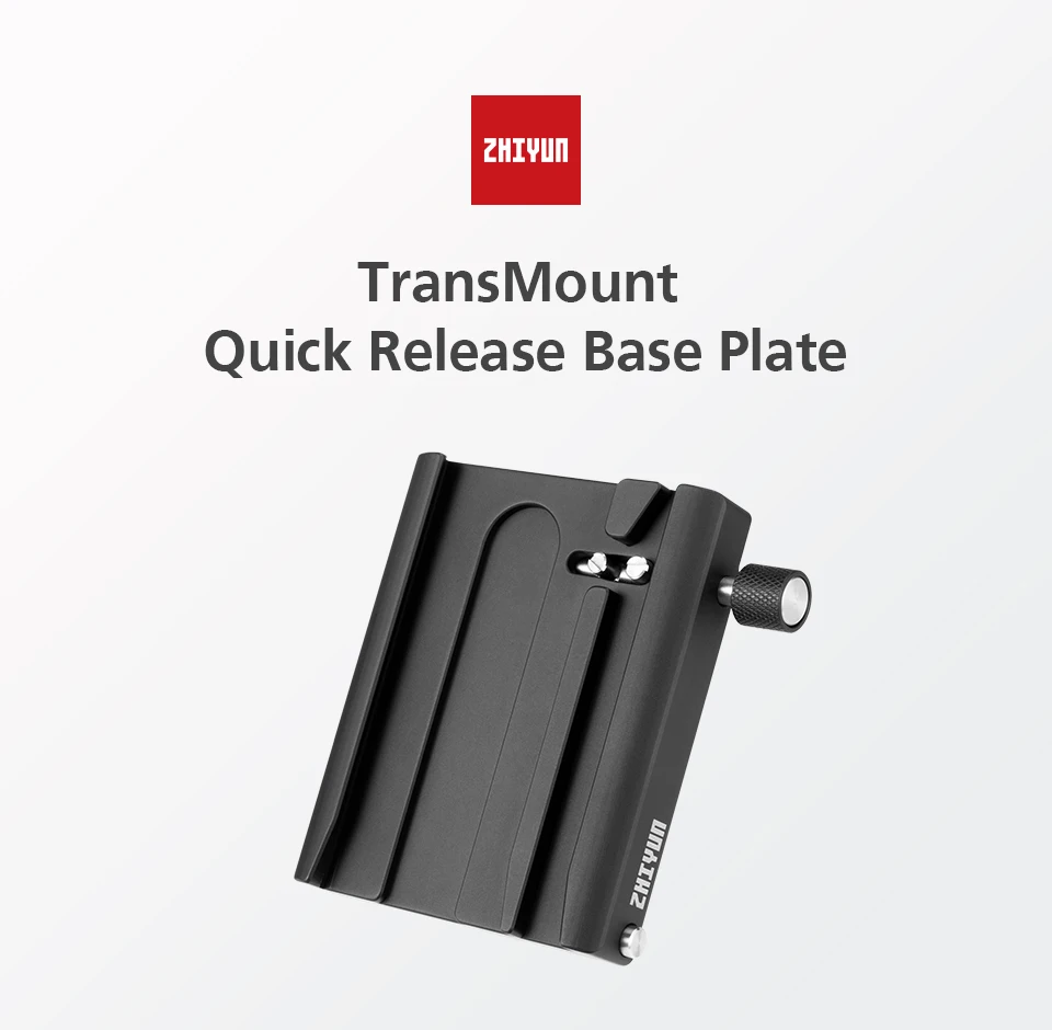 

Zhiyun Crane 3 LAB Quick Release Base Plate Portable Accessories holder setup for Weebill LAB/Crane 3 LAB/Feiyu Ak2000 / Ak4000
