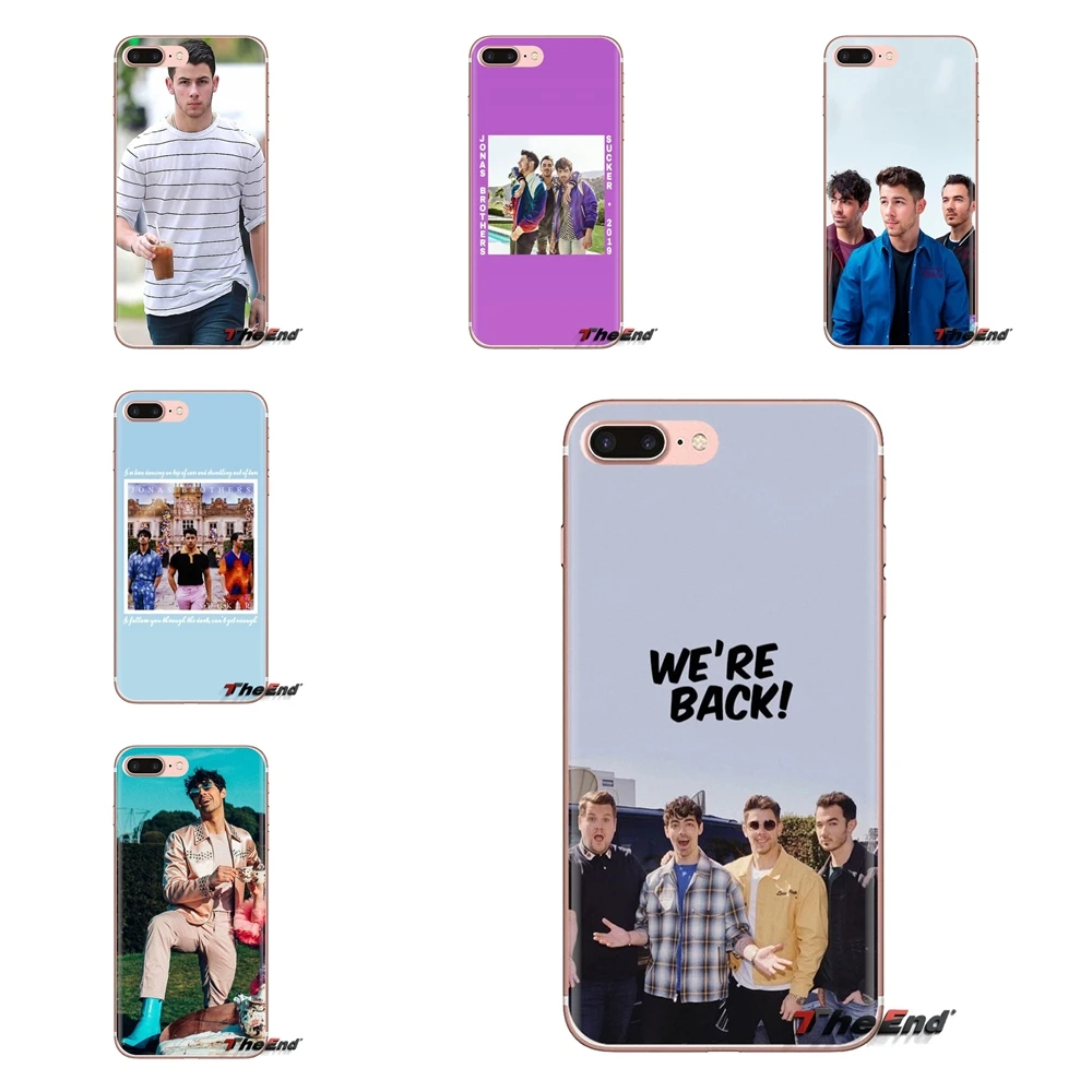 Nick Joe Kevin Jonas Brothers For Samsung Galaxy J1 J2 J3 J4 J5 J6 J7 J8 Plus 2018 Prime 2015 2016 2017 TPU Transparent Bag Case |