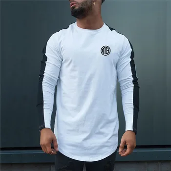

New Quick Drying T-shirt Running Men's Sports Shirt Bodybuilding Compression Long Sleeve Top Fitness Men's Fitness T Shirt