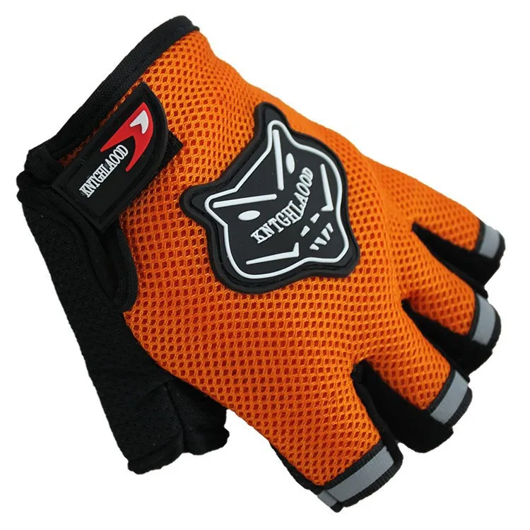 Перчатки для спорта на открытом воздухе, перчатки без пальцев для мужчин и женщин, гоночные перчатки для бега, йоги, тренировочные перчатки для альпинизма - Цвет: Orange